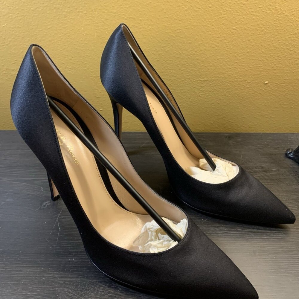 Gianvito Rossi Gianvito 105 Raso Black Leather Pump - Picture 7 of 16